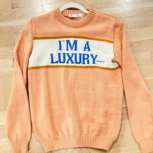 Replica Vintage Inspired Princess Di "I am a Luxury Few Can Afford Sweater" Sz S